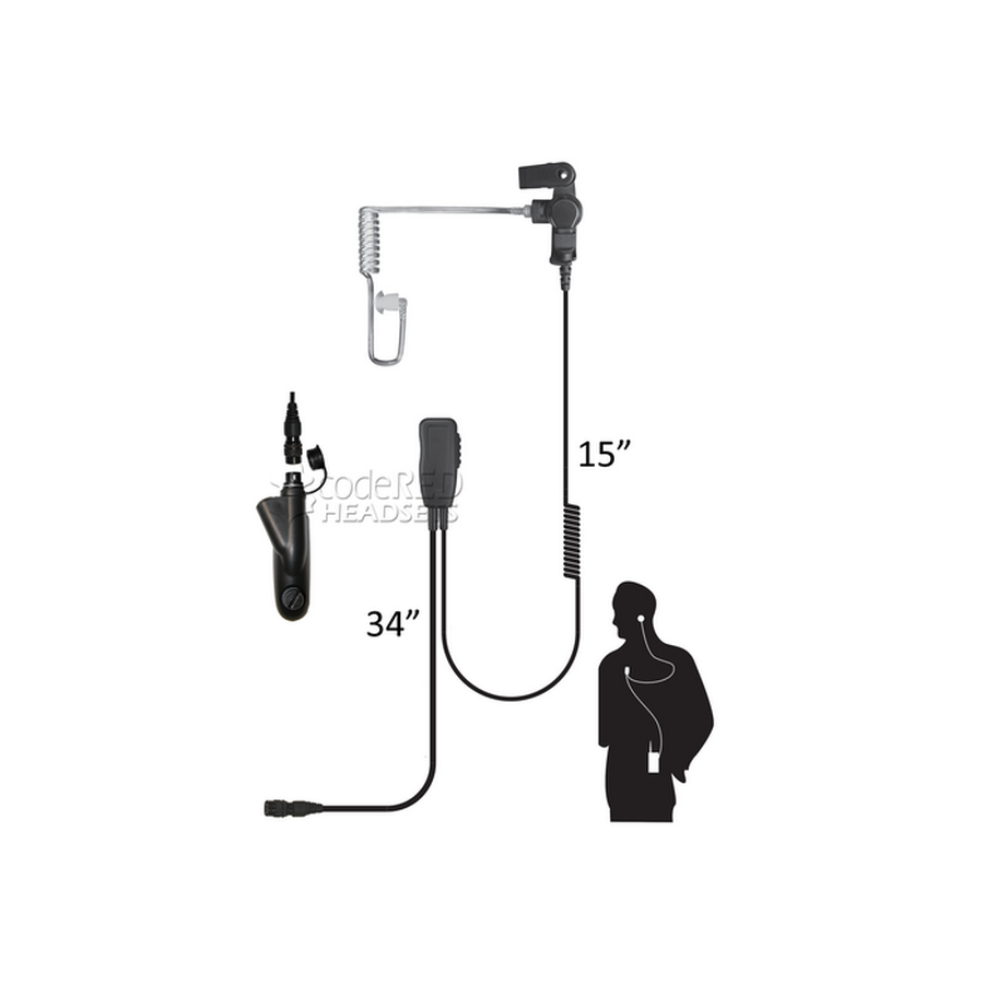 Code Red Headsets Sherlock QD Lapel Microphone-Tactical Gear UK