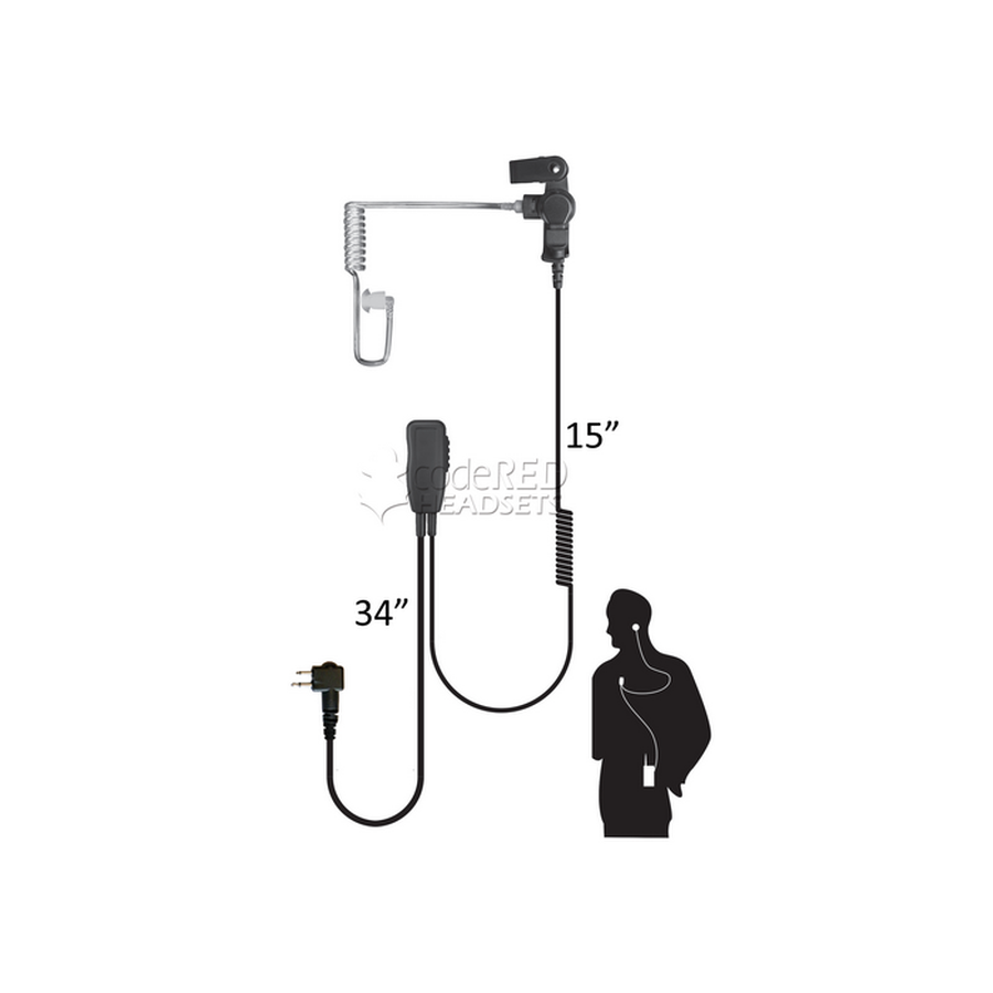 Code Red Headsets Sherlock Single Wire Acoustic Tube Earpiece-Tactical Gear UK