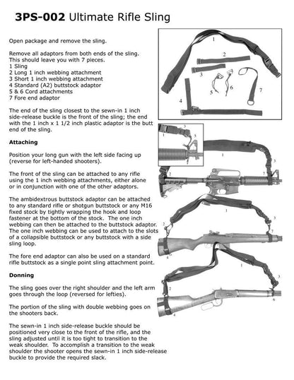 Condor 3 Point Sling Black-Tactical Gear UK