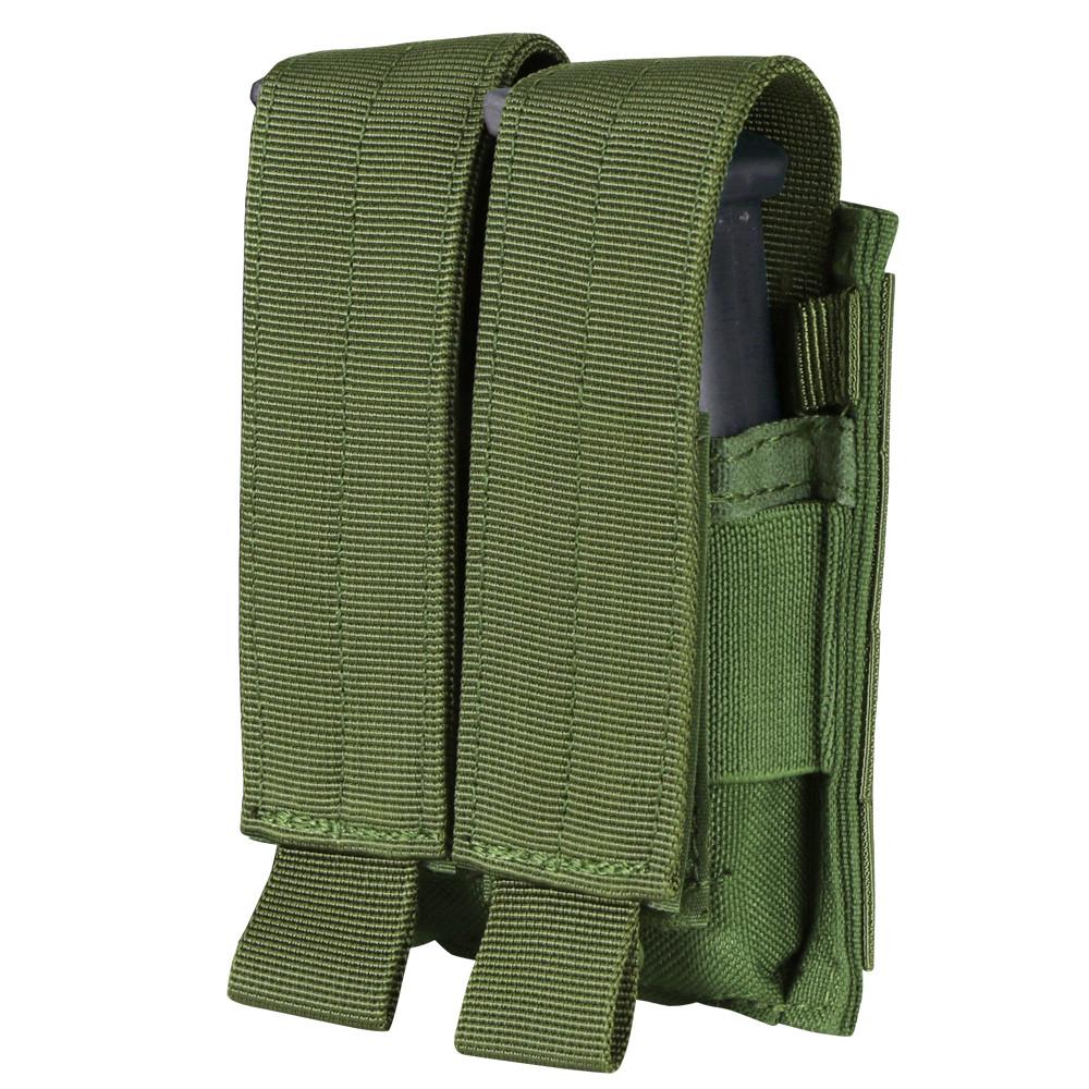 Condor Double Pistol Mag Pouch Olive Drab-Tactical Gear UK