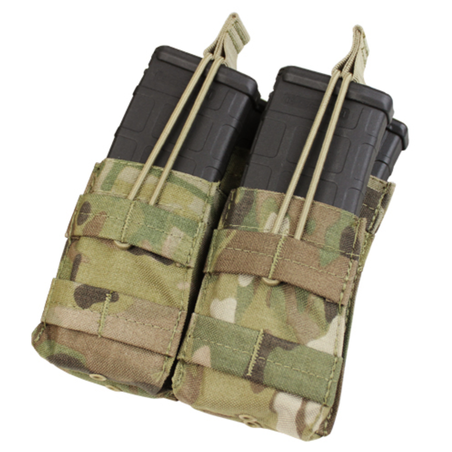 Condor Double Stacker Open Top M4 Mag Pouch MultiCam-Tactical Gear UK