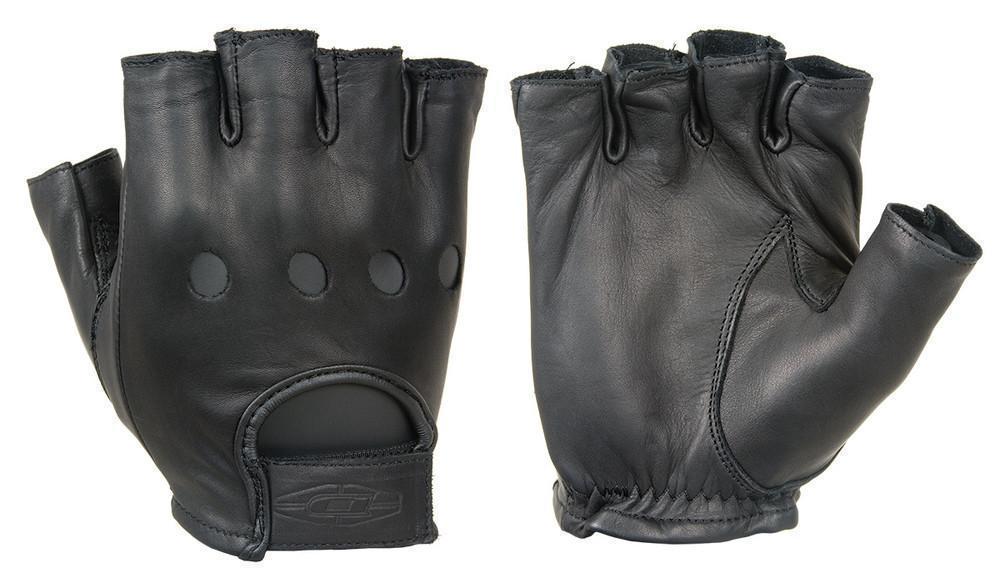 Damascus Leather Half Finger Driving Gloves-Tactical Gear UK