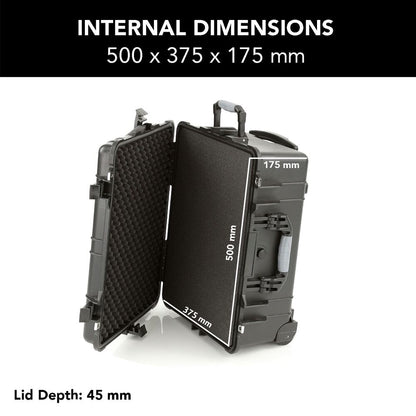 Evolution Gear HD Series Trolley Camera & Drone Hard Case 5520 - Black-Tactical Gear UK