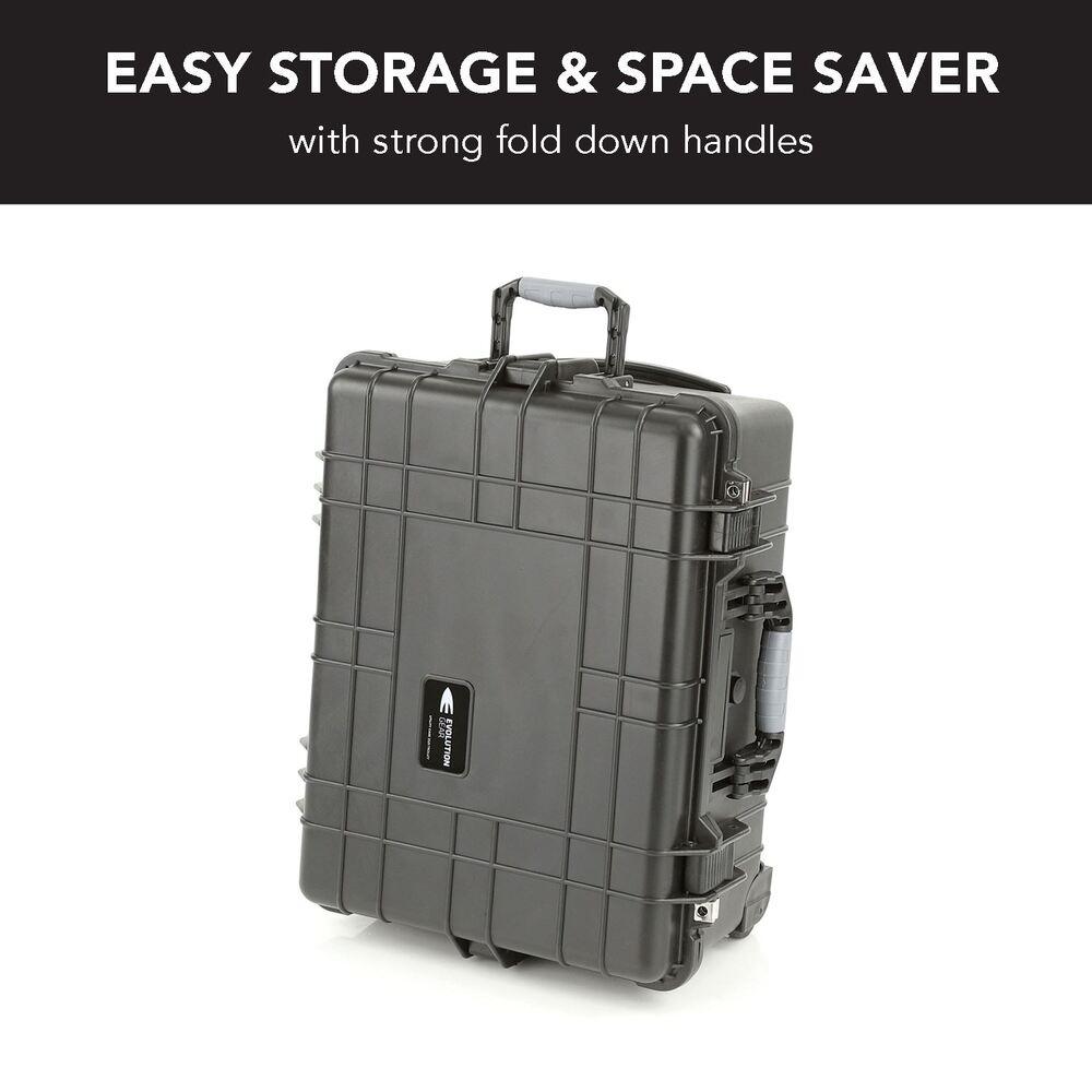Evolution Gear HD Series Trolley Camera & Drone Hard Case 5520 - Black-Tactical Gear UK