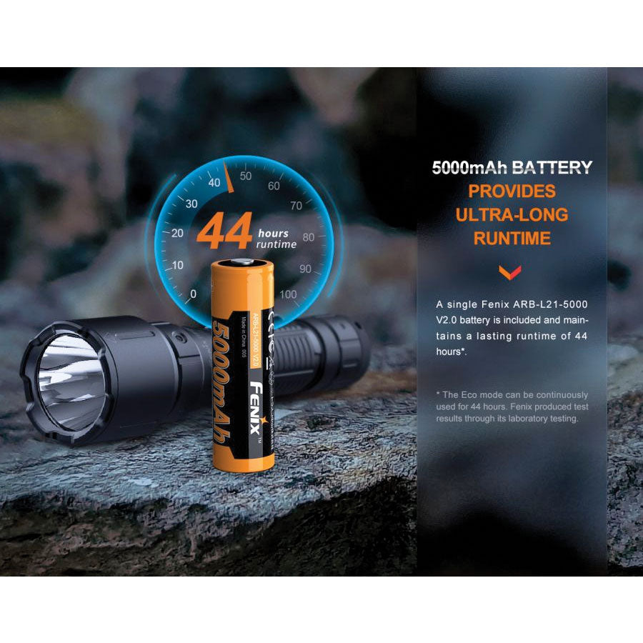 Fenix WF26R 3000 lumens 450m throw rechargeable torch with charging dock-Tactical Gear UK