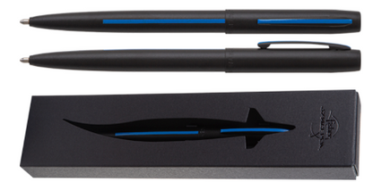 Fisher Space Pen M4BLEBL Non Reflective Matte Black Law Enforcement Cap-O-Matic Space Pen-Tactical Gear UK