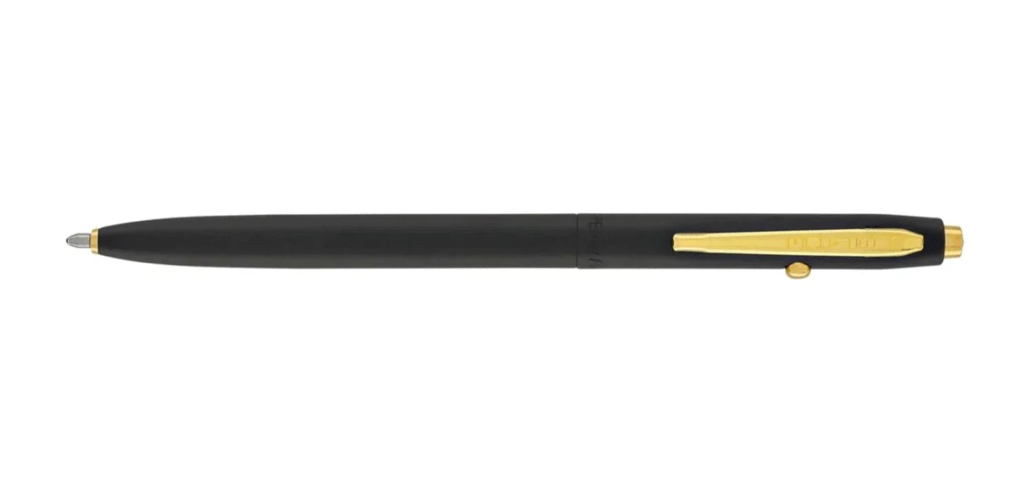 Fisher Space Pen Shuttle Series CH4B - Matte Black / Gold Trim-Tactical Gear UK