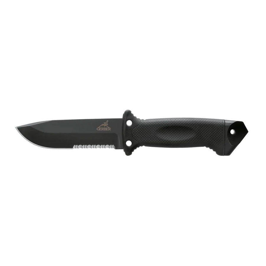 Gerber LMF II Infantry Serrated Fixed Knife Black-Tactical Gear UK