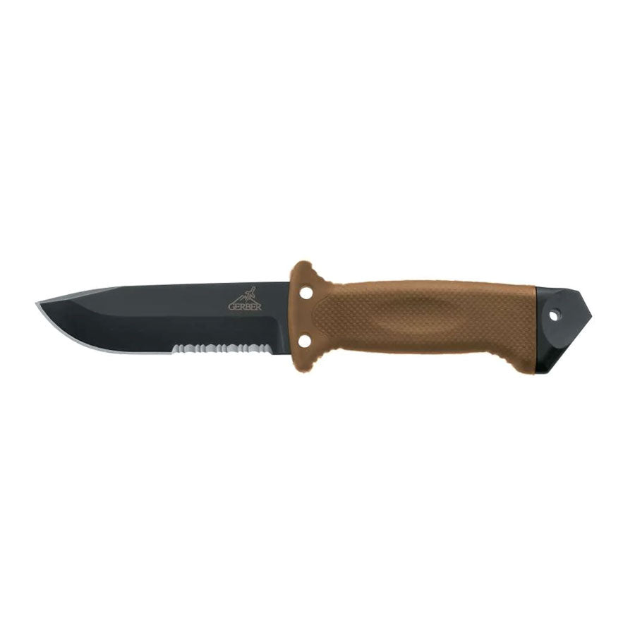 Gerber LMF II Infantry Serrated Fixed Knife Coyote Brown-Tactical Gear UK
