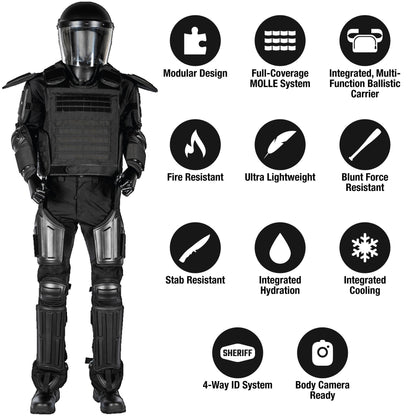 Haven Gear Enforcer MP Riot Suit Black-Tactical Gear UK