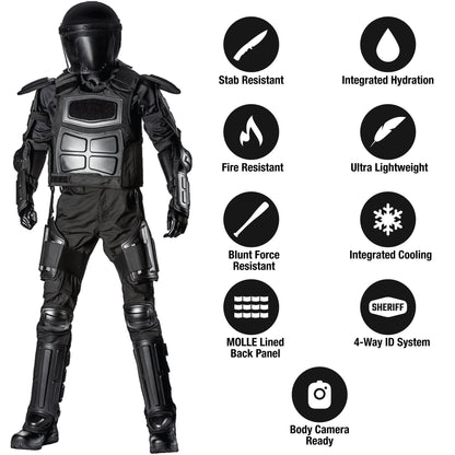 Haven Gear Enforcer Riot Suit Black-Tactical Gear UK