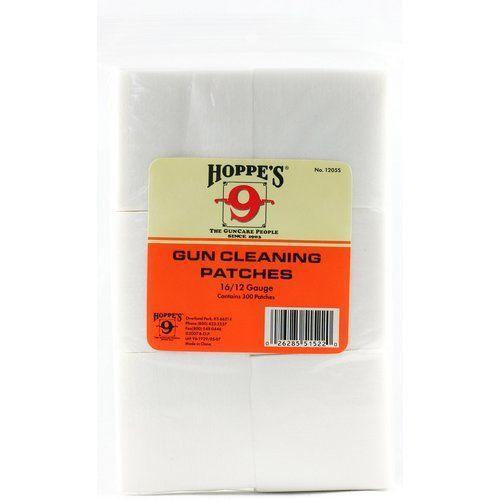 Hoppe's Guncare 16/12ga Gun Cleaning Patches Pack of 300-Tactical Gear UK