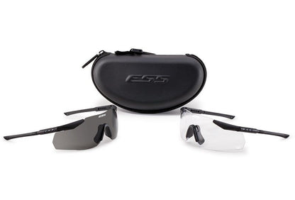 ICE-2X NARO with Black Frame and Clear Smoke Gray Lenses Retail Kit-Tactical Gear UK
