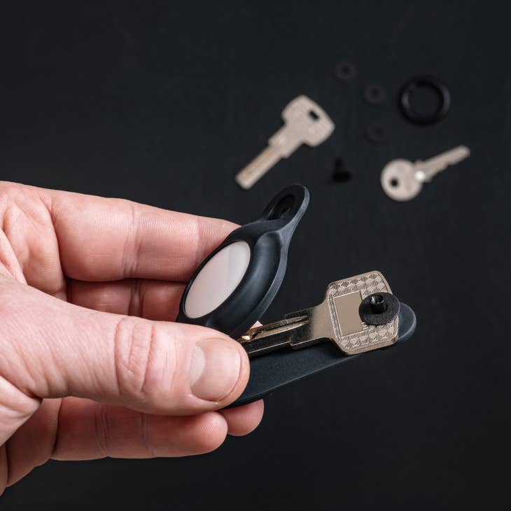 KeySmart Air Flex Silicone Key Holder for AirTag Black-Tactical Gear UK