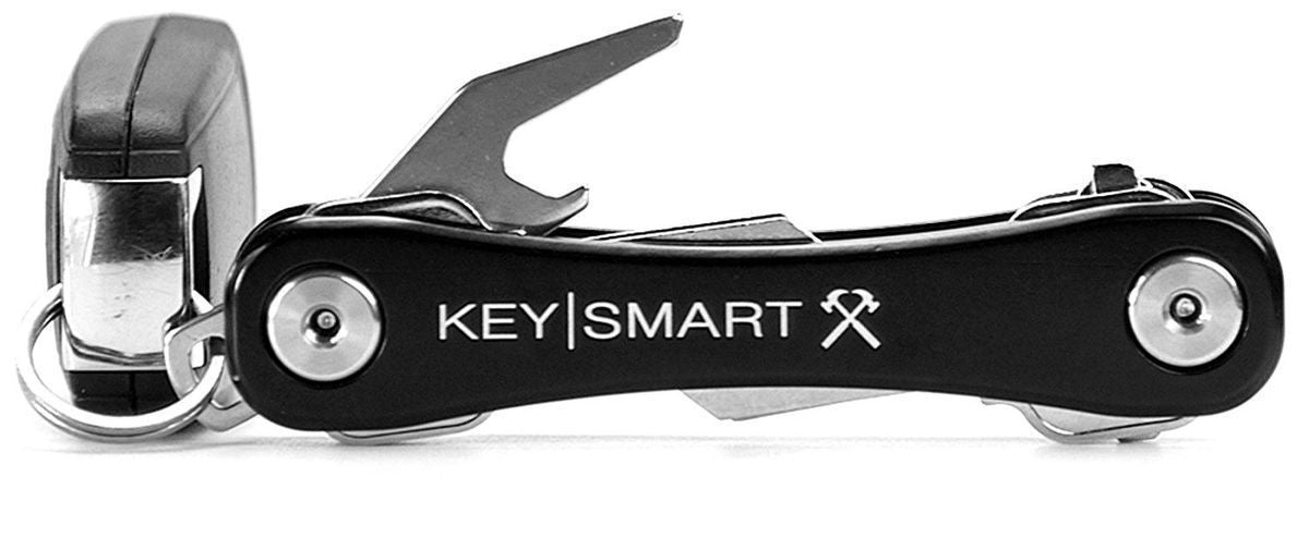 KeySmart Rugged Aluminum Belt Clip and Bottle Opener Black-Tactical Gear UK