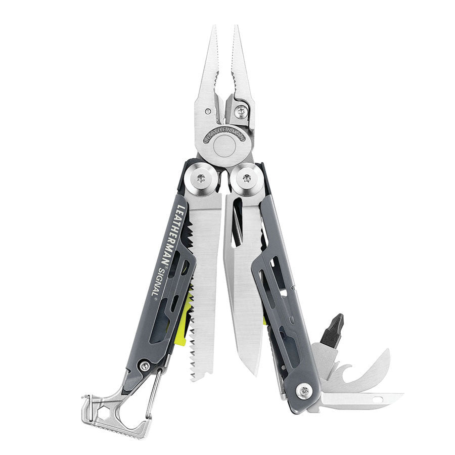 Leatherman Signal Grey with Button Sheath Box-Tactical Gear UK