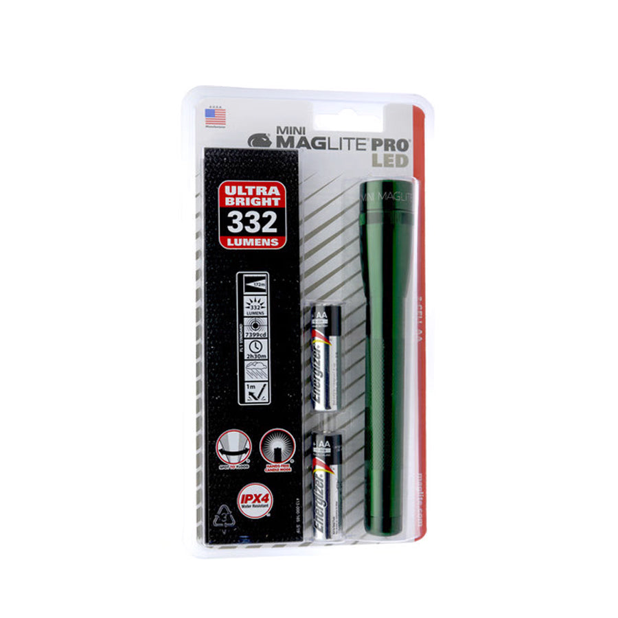 Maglite SP2P Mini Maglite Pro 2 AA-Cell LED Flashlight w/ Holster Pack-Tactical Gear UK