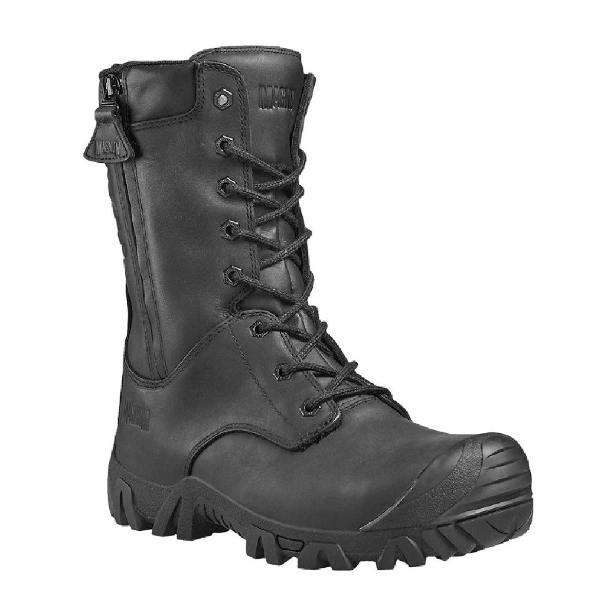 Magnum Vulcan PRO Leather Double Side-Zip Composite Toe and Plate Waterproof Boot-Tactical Gear UK