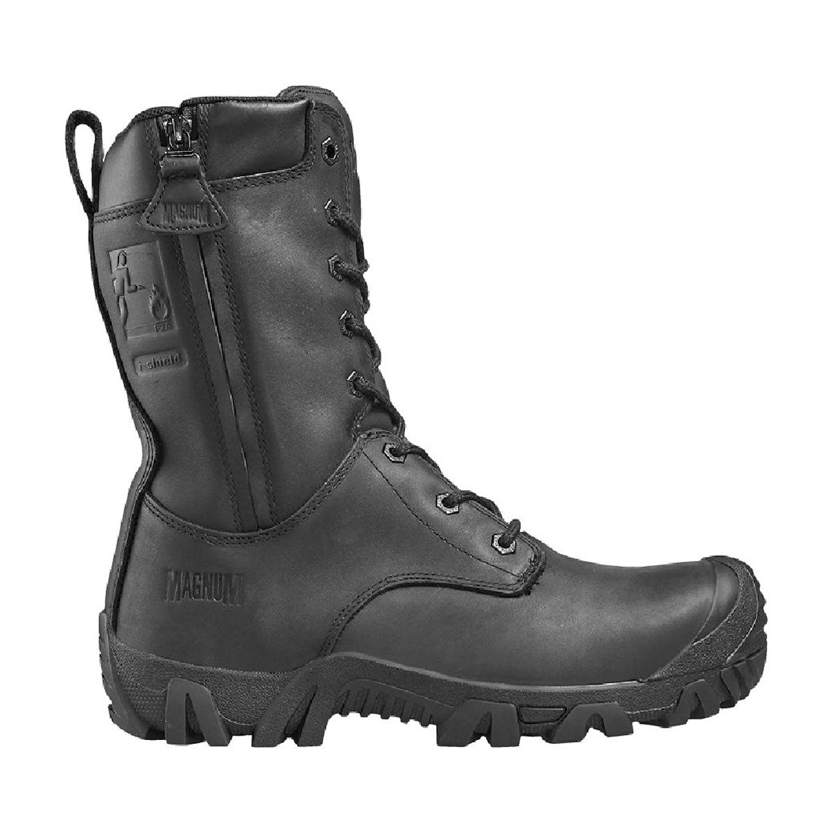 Magnum Vulcan PRO Leather Double Side-Zip Composite Toe and Plate Waterproof Boot-Tactical Gear UK