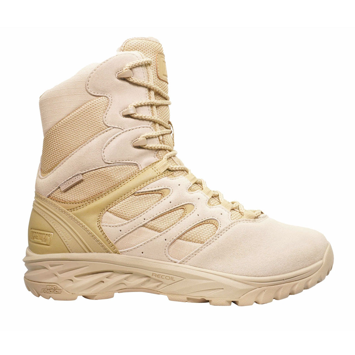 Magnum Wild Fire Tactical 8.0 Side-Zip Waterproof Boots Desert Tan-Tactical Gear UK