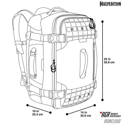 Maxpedition Ironcloud Adventure Travel Bag 48L-Tactical Gear UK