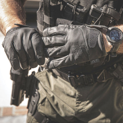 Mechanix Wear Leather Law Enforcement Needle Stick Covert Glove-Tactical Gear UK