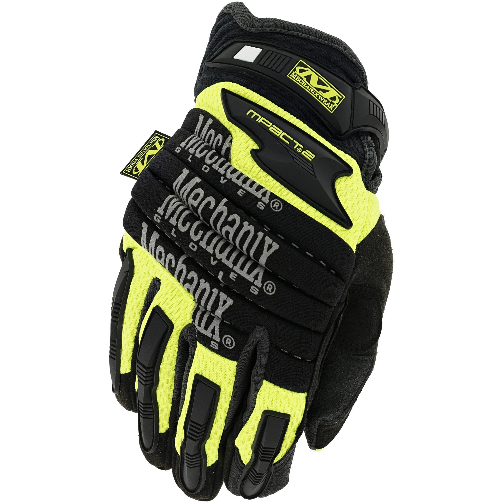Mechanix Wear M-Pact 2 Hi-Viz Glove Flourescent Yellow-Tactical Gear UK