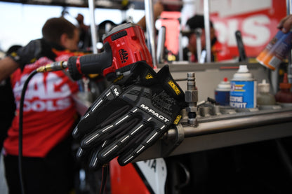 Mechanix Wear M-Pact Open Cuff Impact Resistant Glove Black Grey-Tactical Gear UK