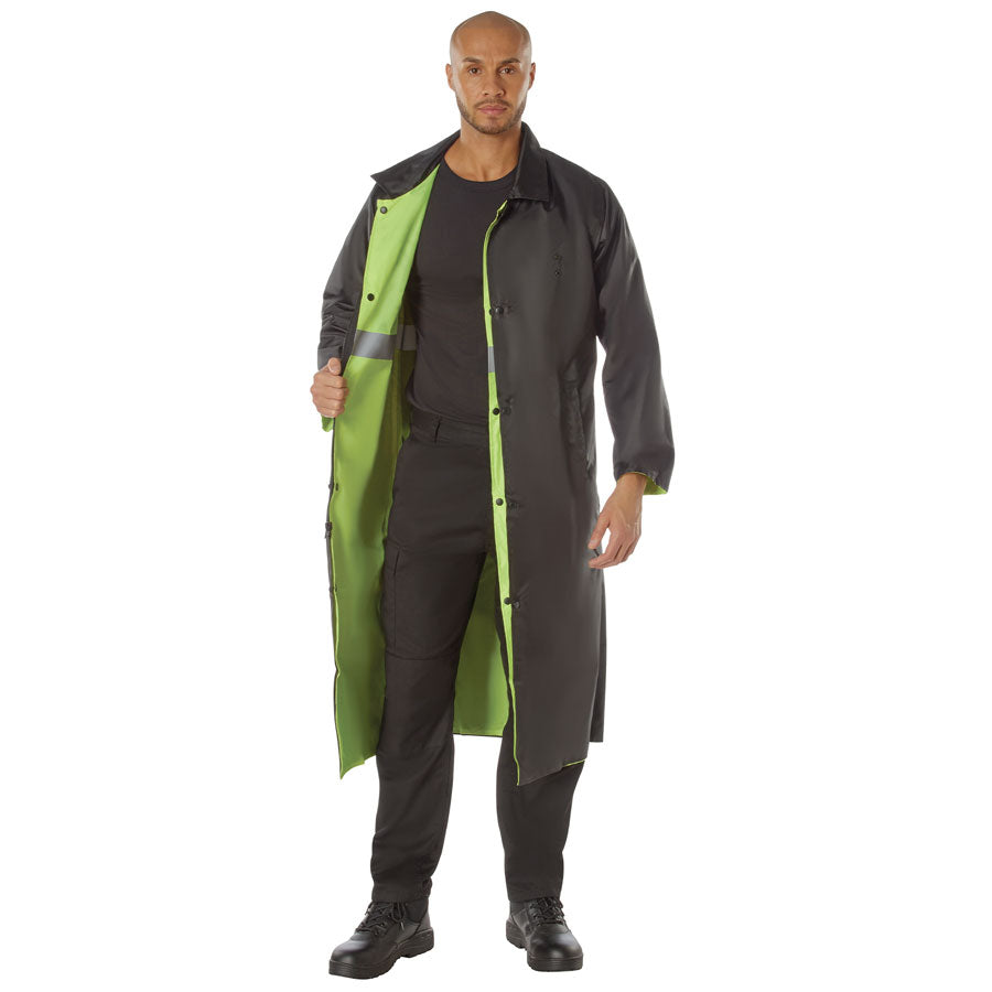 MilSpec Reversible Reflective Rain Parka Safety Green-Tactical Gear UK