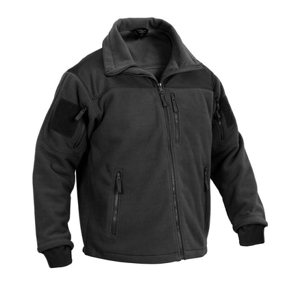 MilSpec Spec Ops Tactical Fleece Jacket Black-Tactical Gear UK