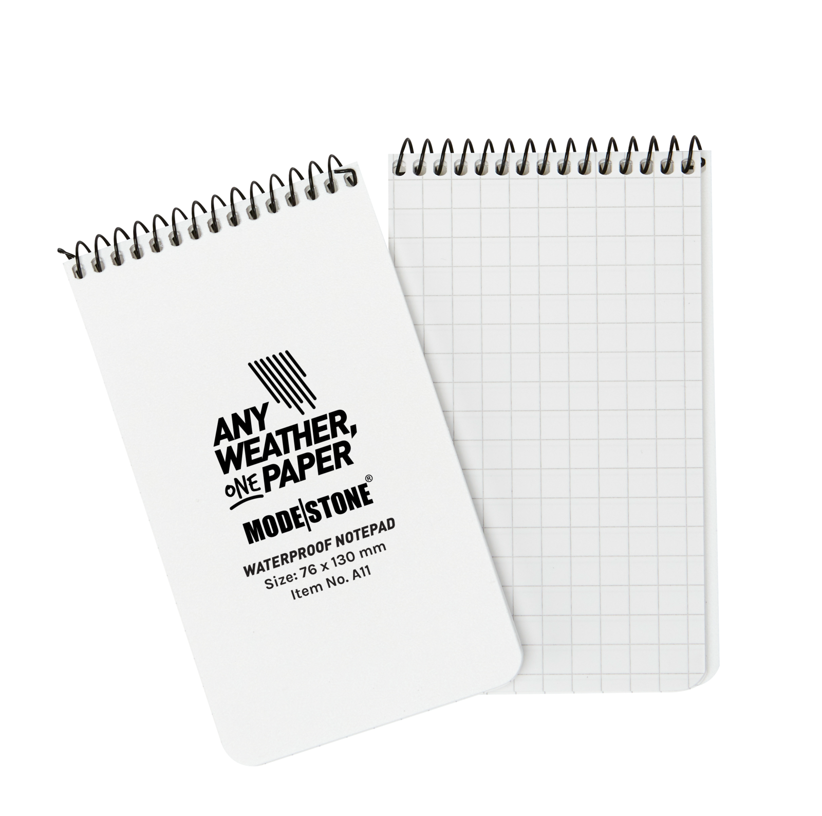 Modestone A11 Top Spiral Notepad 76x130mm 50 Sheets White-Tactical Gear UK