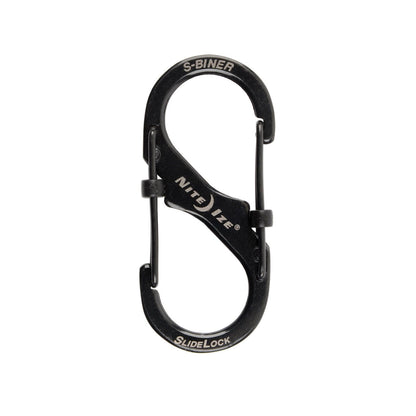 Nite-Ize S-Biner SlideLock #2 Steel Black-Tactical Gear UK