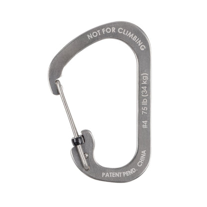 Nite Ize SlideLock Carabiner Stainless Steel #4-Tactical Gear UK