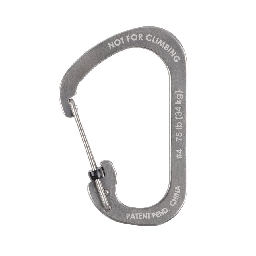 Nite Ize SlideLock Carabiner Stainless Steel #4-Tactical Gear UK
