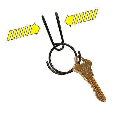 Nite-Ize SqueezeRing Easy Load Key Clip Black-Tactical Gear UK