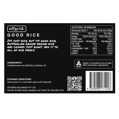 Offgrid Provisions Good Rice - Heat & Eat Meal-Tactical Gear UK