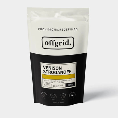 Offgrid Provisions Venison Stroganoff - Heat & Eat Meal-Tactical Gear UK