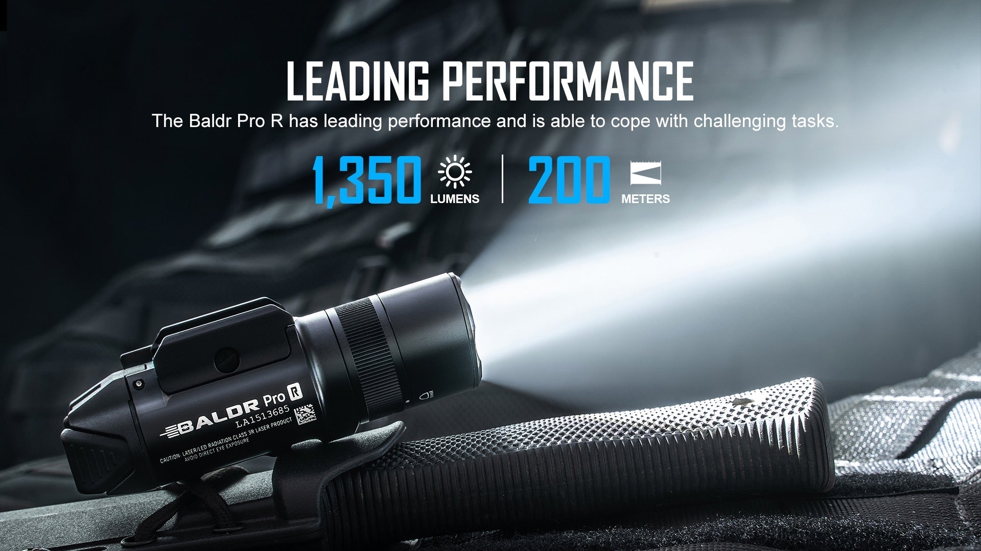 Olight BALDR Pro R Tactical Flashlight Green Laser Combo 1350 Lumen-Tactical Gear UK