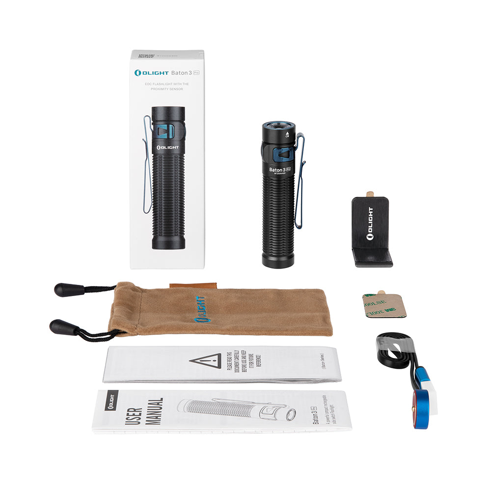 Olight Baton 3 Pro 1500 Lumens Everyday Carry Torch-Tactical Gear UK