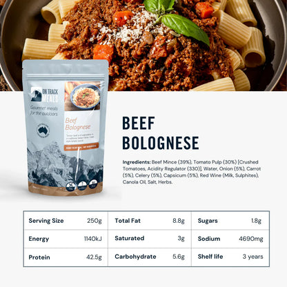 On Track Meals Beef Bolognese-Tactical Gear UK