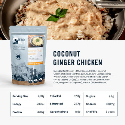On Track Meals Coconut Ginger Chicken-Tactical Gear UK