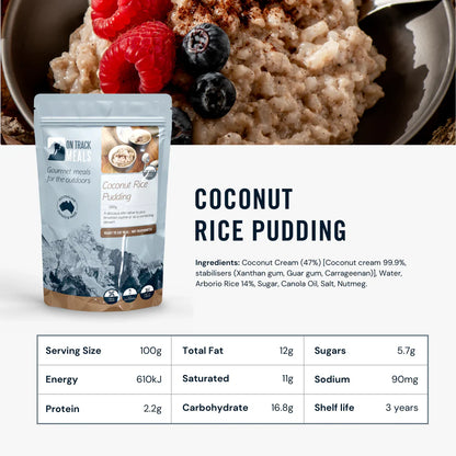 On Track Meals Coconut Rice Pudding-Tactical Gear UK