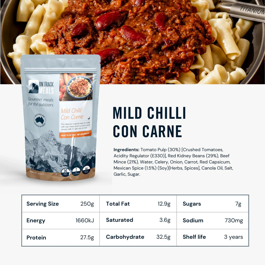 On Track Meals Mild Chilli Con Carne-Tactical Gear UK