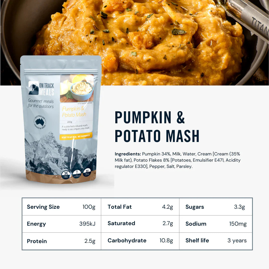 On Track Meals Pumpkin & Potato Mash-Tactical Gear UK