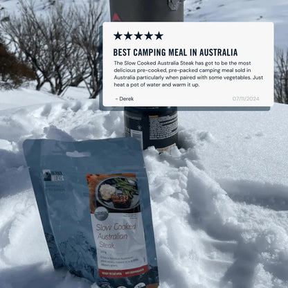 On Track Meals Slow Cooked Australian Steak (Premium Range)-Tactical Gear UK