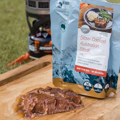 On Track Meals Slow Cooked Australian Steak (Premium Range)-Tactical Gear UK