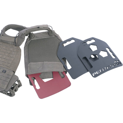 Pentagon Tactical Metallon TAC Fitness Training Plate 2x2.5kg Lava Red-Tactical Gear UK