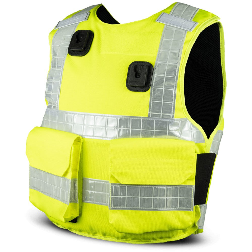 PPSS Overt Stab Resistant Vest (Cover+Panel) Hi Viz Yellow-Tactical Gear UK
