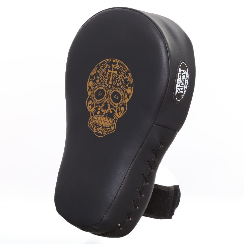 Punch Equipment COLLECTORS ITEM Gold Skull Urban Thai Kick Pads-Tactical Gear UK