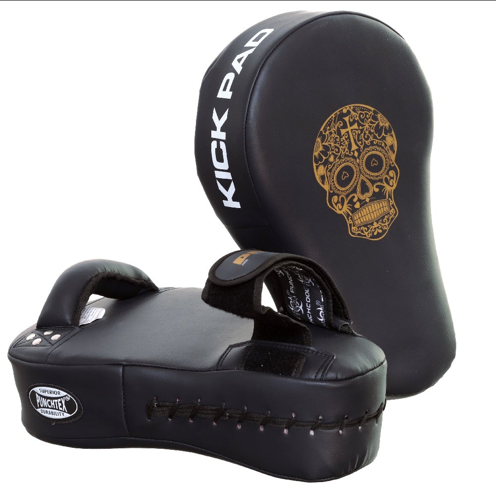 Punch Equipment COLLECTORS ITEM Gold Skull Urban Thai Kick Pads-Tactical Gear UK